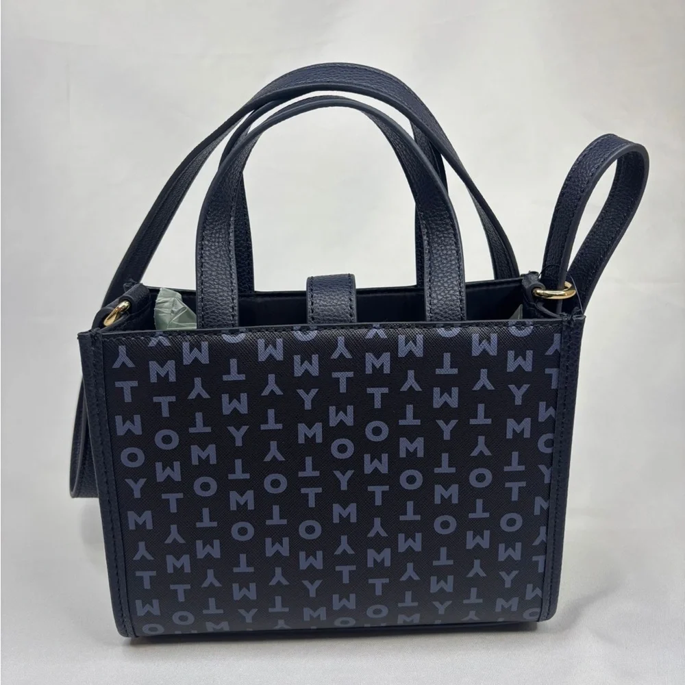 Tommy Hilfiger Blue and Red Crossbody Bag
